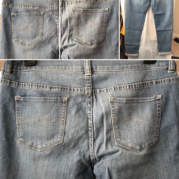 🆕👖 SOHO NY Suede Patchwork Boyfriend Jeans NY&CO - Picture 9 of 13